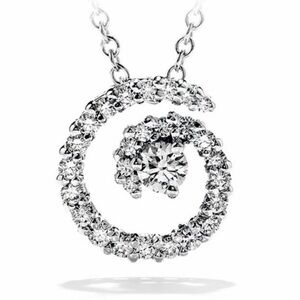 Hearts On Fire 18K Gold .35ctw G/VS Diamond Mystical Journey Pendant Necklace 4g